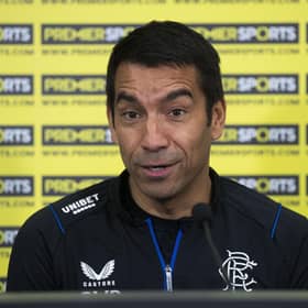 Giovanni van Bronckhorst addresses the media during his pre-match press call.