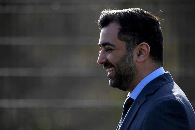 First Minister of Scotland Humza Yousaf during a visit to a school holiday club at Ayr Academy in Ayr, to announce additional funding to support families.