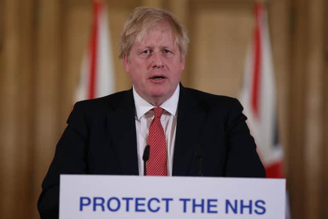 Boris Johnson asked the public to protect the NHS by observing lockdown rules that appear to have been broken in his own house (Picture: Ian Vogler/WPA pool/Getty Images)