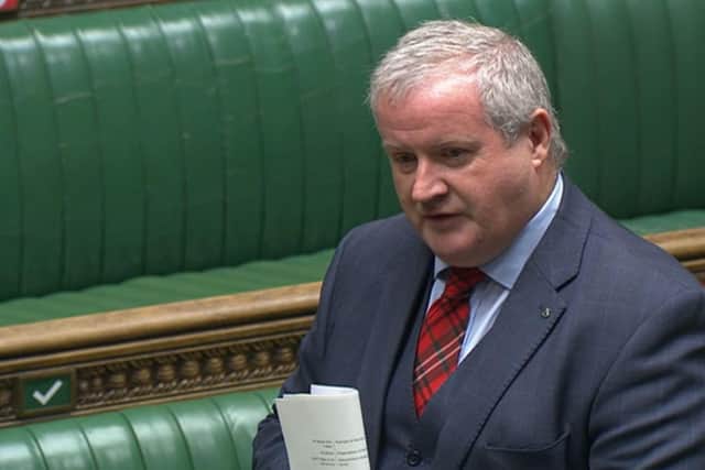 SNP Westminster leader Ian Blackford speaks during Prime Minister's Questions in the House of Commons, London