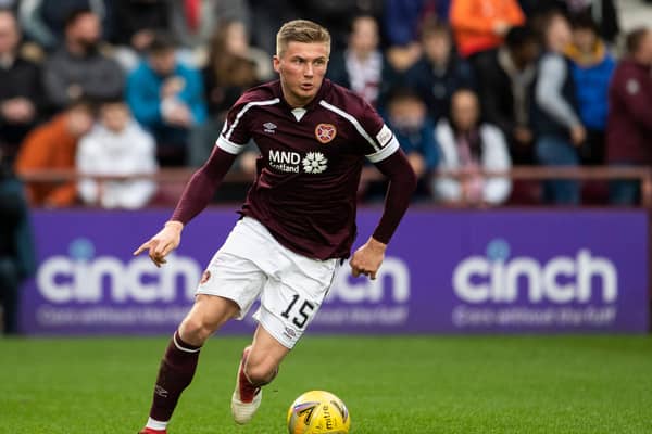 Hearts defender Taylor Moore is on loan from Bristol City, where he still has 18 months left on his contract. Picture: SNS