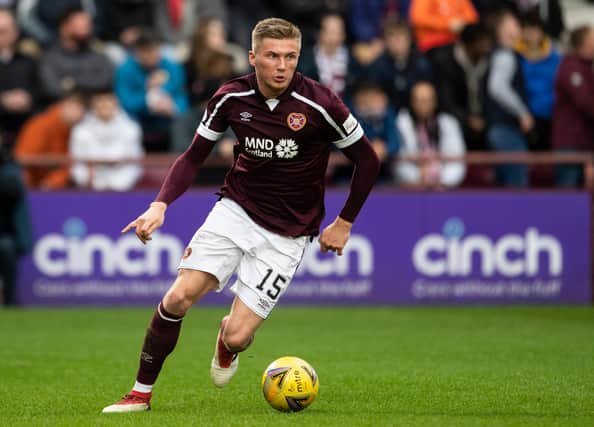 Hearts defender Taylor Moore is on loan from Bristol City, where he still has 18 months left on his contract. Picture: SNS