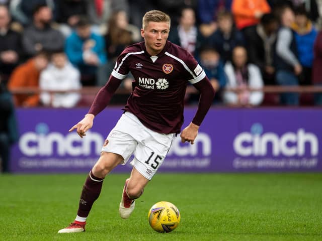 Hearts defender Taylor Moore is on loan from Bristol City, where he still has 18 months left on his contract. Picture: SNS