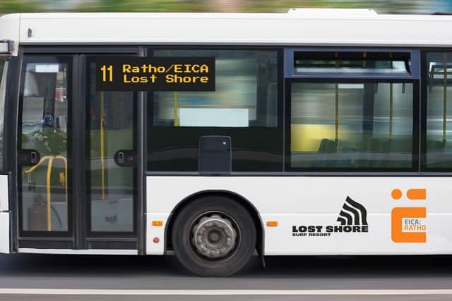 Ratho Bus A mock up of how a new bus serving the adventure sports hub could look