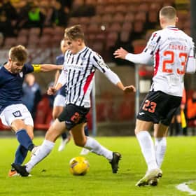 Partick Thistle captain Ross Docherty scored the winning goal.