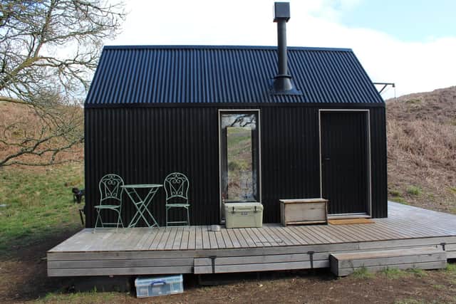 Billed as a ‘reimagined’ bothy experience and much more luxurious than a traditional bothy, the tin bothies were built by Bothy Stores - a social enterprise from artist Bobby Niven and architect Iain MacLeod.