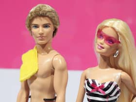 Barbie, pictured with a companion, before her Margot Robbie makeover (Picture: Mark Lennihan/PA)
