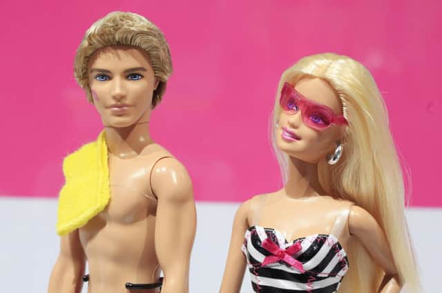 Barbie, pictured with a companion, before her Margot Robbie makeover (Picture: Mark Lennihan/PA)