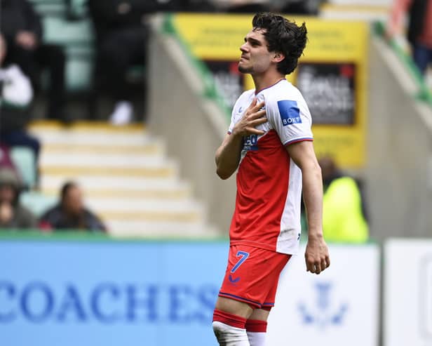 Ianis Hagi scored his first goal in 16 months against Hibs.  (Photo by Rob Casey / SNS Group)