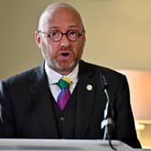 Scottish Green Party co-leader Patrick Harvie at Bute House, Edinburgh, after the finalisation of an agreement between the SNP and the Scottish Greens to share power in Scotland