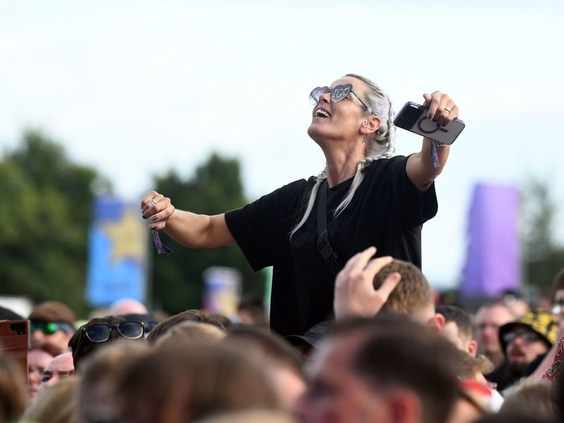 Crowds at the Trnsmt Festival at Glasgow Green