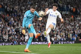 Angus Gunn conceded four goals in Norwich City's play-off defeat by Leeds.