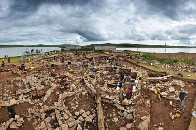 The Ness of Brodgar site in Orkney. Photographs: Jim Richardson/National Geographic