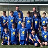 John Johnstone of Football Mindset with Lothian Colts 2012 team and their new kits.