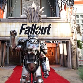 HOLLYWOOD, CALIFORNIA - APRIL 09: Signage is seen during the "Fallout" Global Red Carpet Premiere at TCL Chinese Theatre on April 09, 2024 in Hollywood, California. (Photo by Anna Webber/Getty Images for Prime Video)