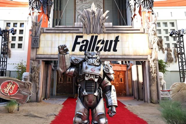 HOLLYWOOD, CALIFORNIA - APRIL 09: Signage is seen during the "Fallout" Global Red Carpet Premiere at TCL Chinese Theatre on April 09, 2024 in Hollywood, California. (Photo by Anna Webber/Getty Images for Prime Video)