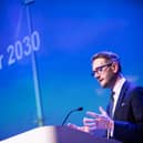 Chris Stark, the UK Government’s head of “mission control” at the department for energy security and net zero, addresses the conference
