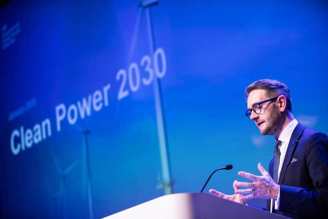 Chris Stark, the UK Government’s head of “mission control” at the department for energy security and net zero, addresses the conference