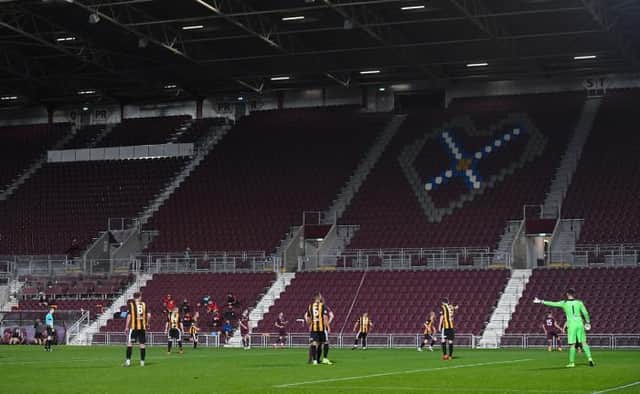 Tynecastle's stands have been empty all season. (Photo by Craig Foy / SNS Group)