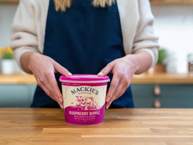 The firm has seen strong sales of its raspberry ripple ice cream.