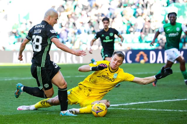 Matt Macey is battling for Hibs' No 1 spot with Kevin Dabrowski.