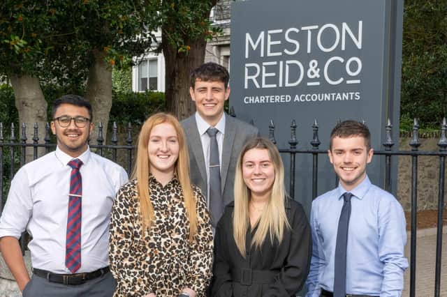 Pictured (left to right) are Zaki Hassan, Eilidh Shore, James Chalmers, Jessica Stephen and Ethan Booth.