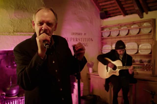 Poet Kevin Williamson performing at Robert Burns' birthplace in Alloway, in Ayrshire (Picture: National Trust for Scotland)
