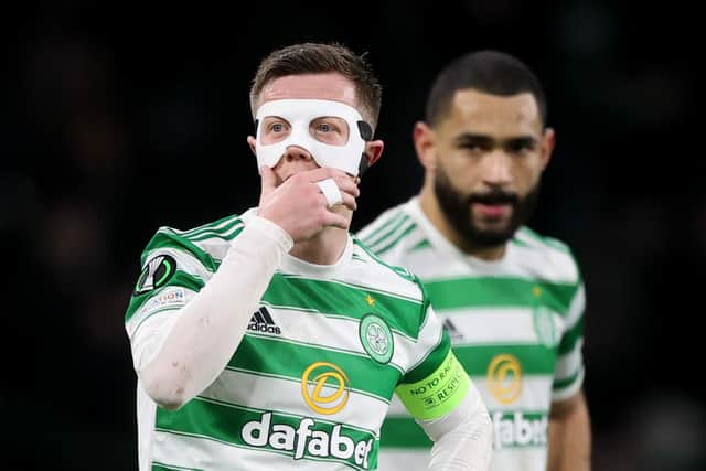 Celtic's Callum McGregor looks on after the defeat by Bodo/Glimt.