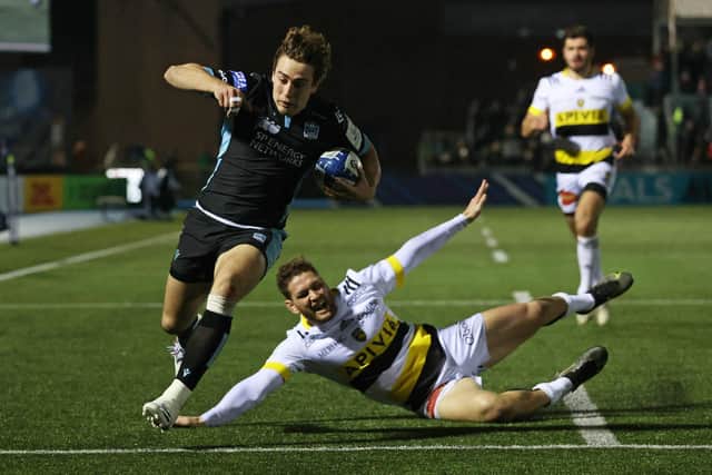 Josh McKay has impressed since joining Glasgow in November and scored a fine try against La Rochelle at the weekend.  (Photo by Craig Williamson / SNS Group)