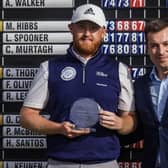 Jamie Savage shows off his trophy after winning the Portugal Pro Tour's season-ending Optilink Tour Championship. Picture: Portugal Pro Tour.