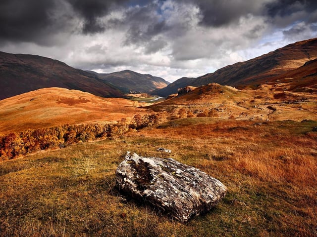 Glen Lyon is the longest enclosed glen in the country and it can be found in Perth and Kinross region. The VisitAberfeldy website described it as "Scotland's longest, loneliest and loveliest glen."