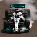 George Russell drives the Mercedes AMG Petronas F1 Team W13 during Day Two of F1 Testing at Bahrain International Circuit on March 1th. Photo: Lars Baron/Getty Images.