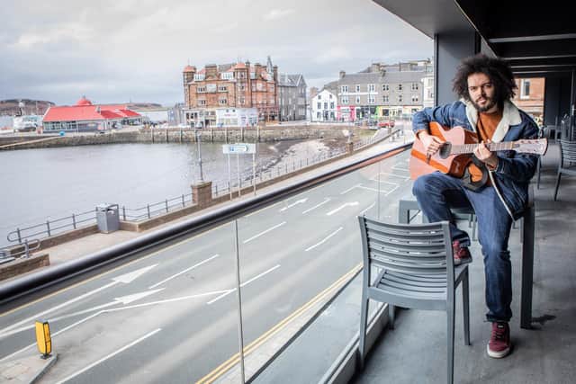 Brownbear singer Matt Hickman launches 'Scotland on Tour' at The View, in Oban, one of more than 100 venues hosting gigs over the next year.
