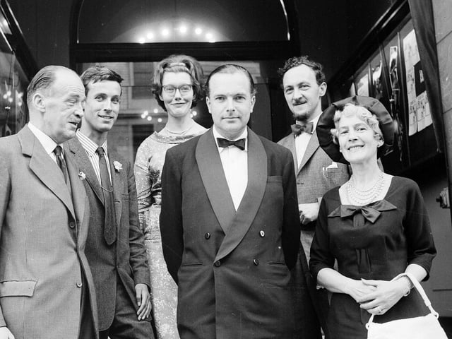 The Edinburgh Festival Fringe Club officials at the YMCA in South Saint Andrew Street in 1963.