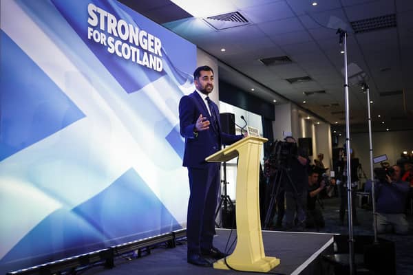 Humza Yousaf seems to be in two minds about how to achieve Scottish independence (Picture: Jeff J Mitchell/Getty Images)