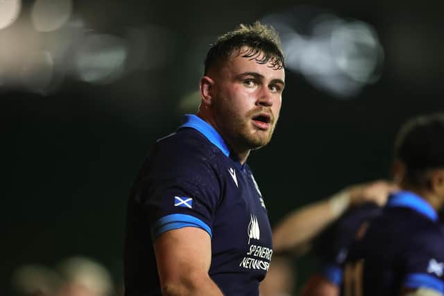 Rudi Brown scored a try for Scotland U20s in their 54-12 defeat in France. (Photo by David Rogers/Getty Images)