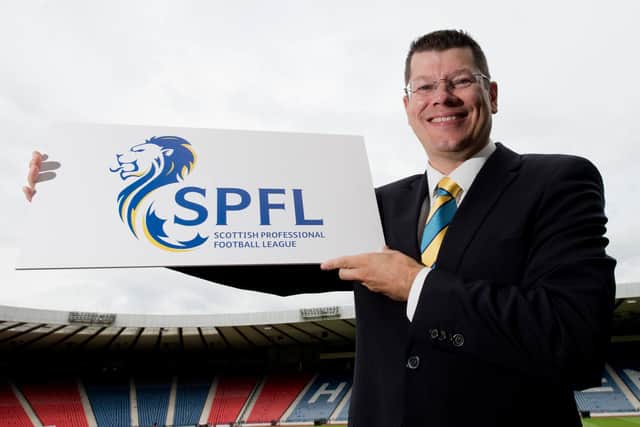 The SPFL could see a switch to a 14-14-14 league structure. Picture: SNS