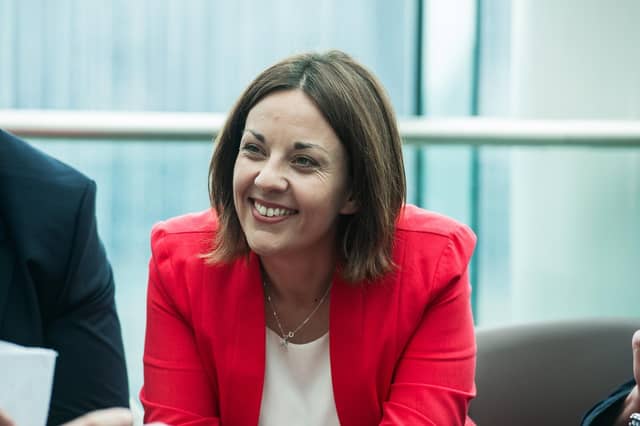 Former Scottish Labour leader Kezia Dugdale was in conversation with independence campaigner and jouralist Lesley Riddoch at this year's Edinburgh International Book Festival. Image: John Devlin.