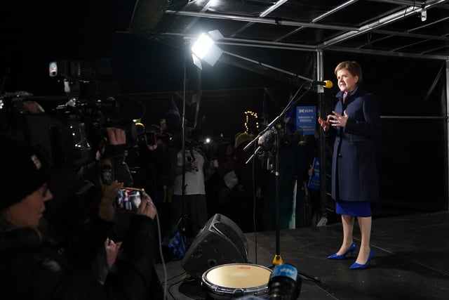 First Minister Nicola Sturgeon said : “The Westminster establishment may think they can block a referendum, but let me be clear… no establishment, Westminster or otherwise, will ever silence the voice of the Scottish people.”