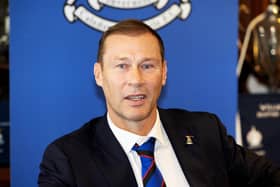 Duncan Ferguson  is unveiled as the new manager of Inverness Caledonian Thistle  at the Caledonian Stadium. (Photo by Mark Scates / SNS Group)