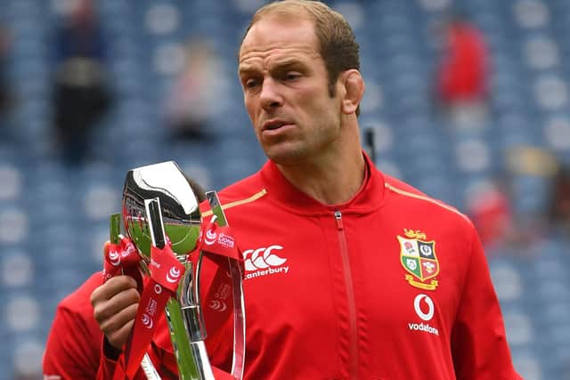 Lions captain Alun Wyn Jones dislocated his shoulder and has been ruled out of the tour. Picture: AFP via Getty Images