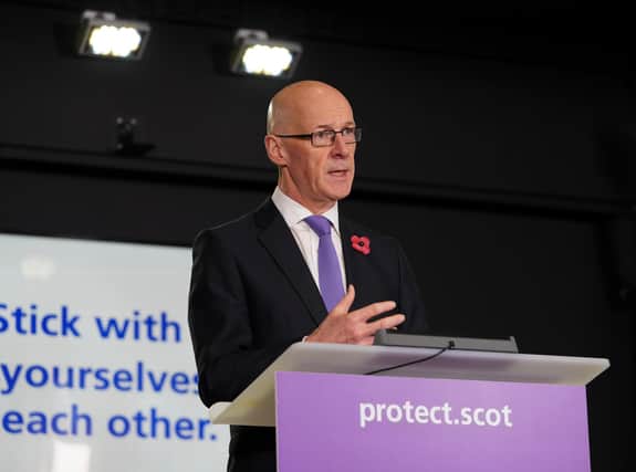 John Swinney said "judgements" are made about whether a meeting is minuted or not by civil servants.