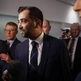 Humza Yousaf pictured after being elected as the new SNP party leader (Picture: Jeff J Mitchell/Getty Images)