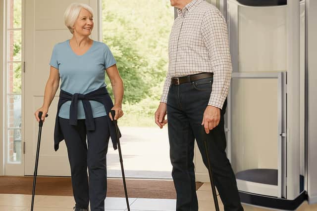 Couple walking