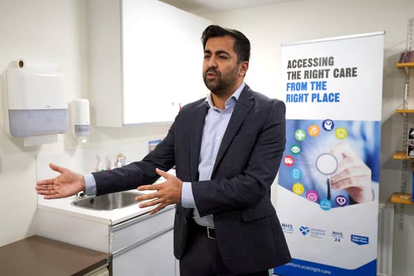 Scotland’s health secretary Humza Yousaf is under pressure over GP shortages and A&E waiting times. Picture: PA