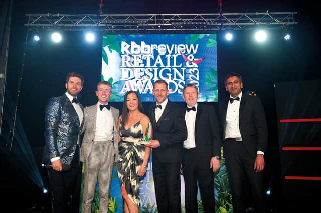 From Left to Right: Joel Dommet, Mark Strachan Creative Director, Lena Cheung Contracts Operations Manager, Darren Walker Managing Director, Ian Charles Senior Designer & Surveyor, Rashpal Sidhu Roca Managing Director.