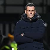 Hibs manager Jack Ross during the 1-0 defeat to Ross County in Dingwall. (Photo by Ross MacDonald / SNS Group)