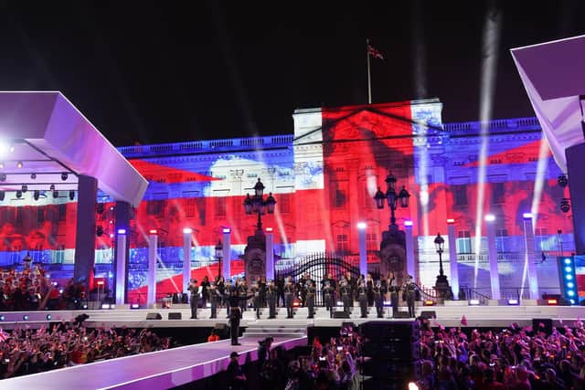 Trumpeters during the Platinum Party at the Palace