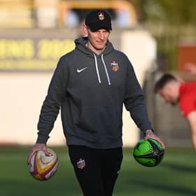 Stirling County head coach Ben Cairns during last weekend's match against Southern Knights at The Greenyards. (Photo by Paul Devlin / SNS Group)