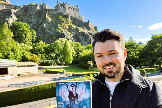 Stevie Creed at home in Edinburgh